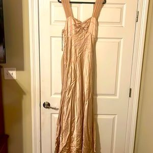 Anthropologie silk wedding dress